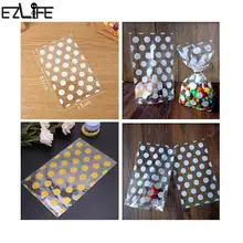 100 шт золотисто-белый волнистый мешок Подарочный мешок нуга печенье выпечка пакеты для торта пластиковая упаковка инструмент для выпечки Конфета West Point сумка