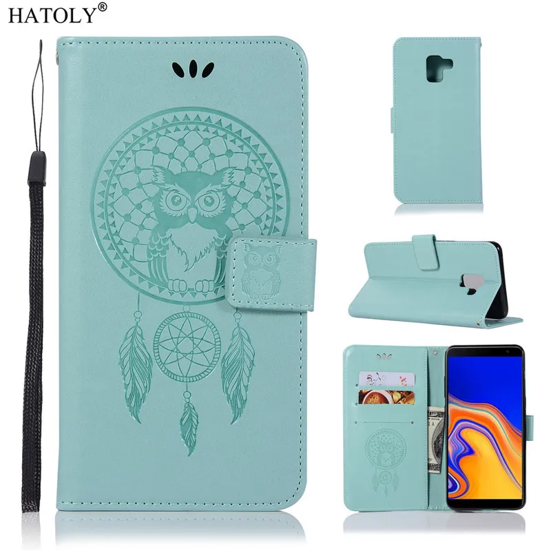 For Samsung Galaxy J6 Plus Case Flip Silicon Cover Leather Phone Bumper Prime 2018 Wallet | Мобильные телефоны и