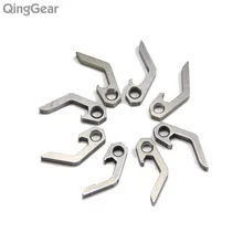 8pcs/lot Useful multifunctional camping tool Titanium Micro Bottle Opener Mini key ring outdoor EDC Special Gift free shipping