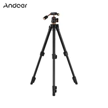 Andoer Q160S Портативный Камера видео штатив для путешествий 3-х секционный Трипод флип для цифровой зеркальной камеры Canon Nikon sony Pentax DSLR ILDC