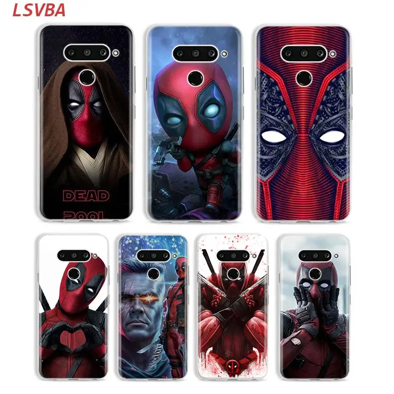 

Matte Silicone Case Super Cool Deadpool for LG K40 Q8 Q7 Q6 V50(5G) V40 V35 V30 V20 G8 G7 G6 G5 ThinQ Phone Shell