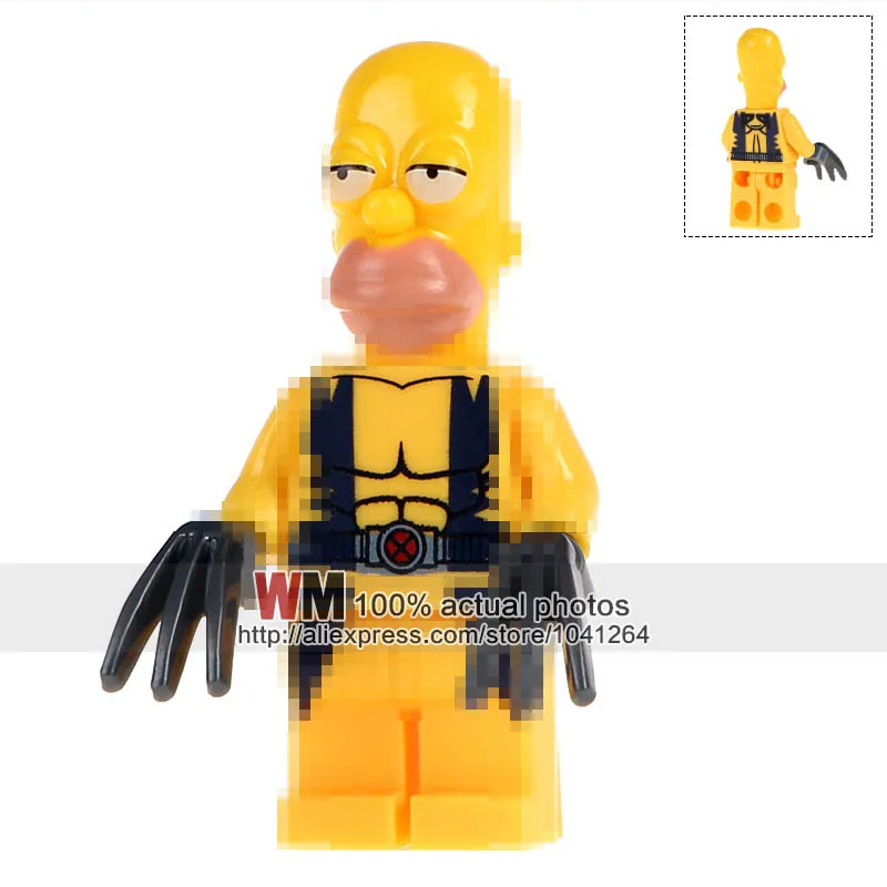 

Building Blocks Single Sale Simpson Wolverine Super Hero Sets Model Action Best Educational Learning Children Gift Toys
