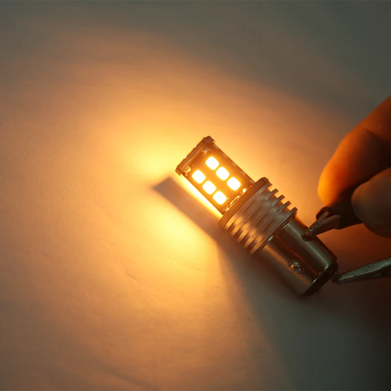 2 шт. P21W BAY15D 1157 LED 15SMD 2835 Автомобильные противотуманные фары BA15S 1156 задние стоп