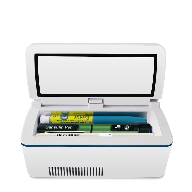 Transport Travel Small Fridge Portable Insulin Vaccine Blood Interferon Cooler Case Drug Reefer DC12V AC100-240V Dison Cooler