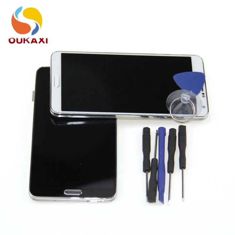

New For Samsung Galaxy Note3 N9005 LCD Display Touch Screen with Digitizer Frame Assembly Display for Note 3 White / Black