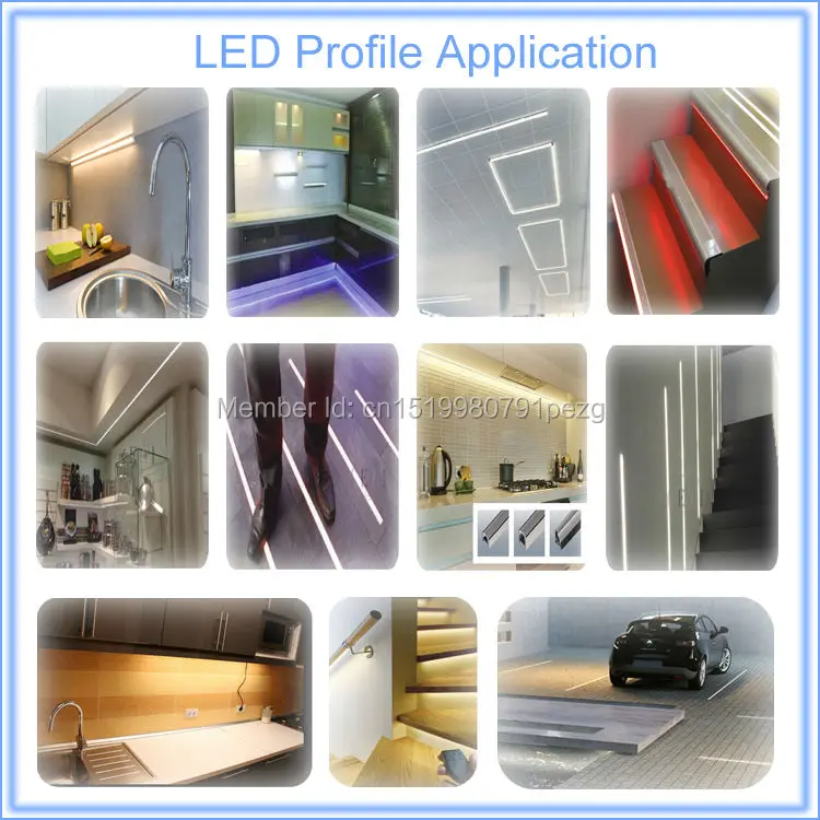 Perfil de Alumínio Conduziu a Iluminação Flexível para a para a Lâmpada de Parede 10x5 m Conjuntos e lote 2019 New Arrival Foursquare Flexível Led Habitação Perfil Lâmpada de Parede 4 10X5 M ConjuntosLote 2019 New arrival Foursquare
