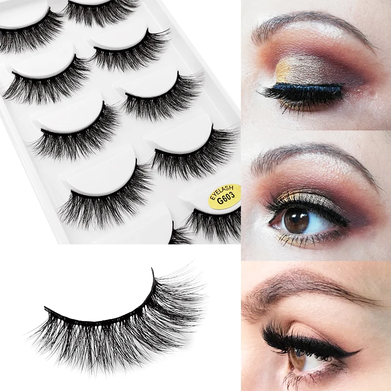 

False eyelashes natural long eye lashes thick 3d mink lashes handmade mink eyelashes for makeup cilio lashes maquiagem faux cils