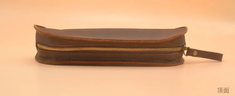 DIY leather craft pen zipper sewing pattern pvc template