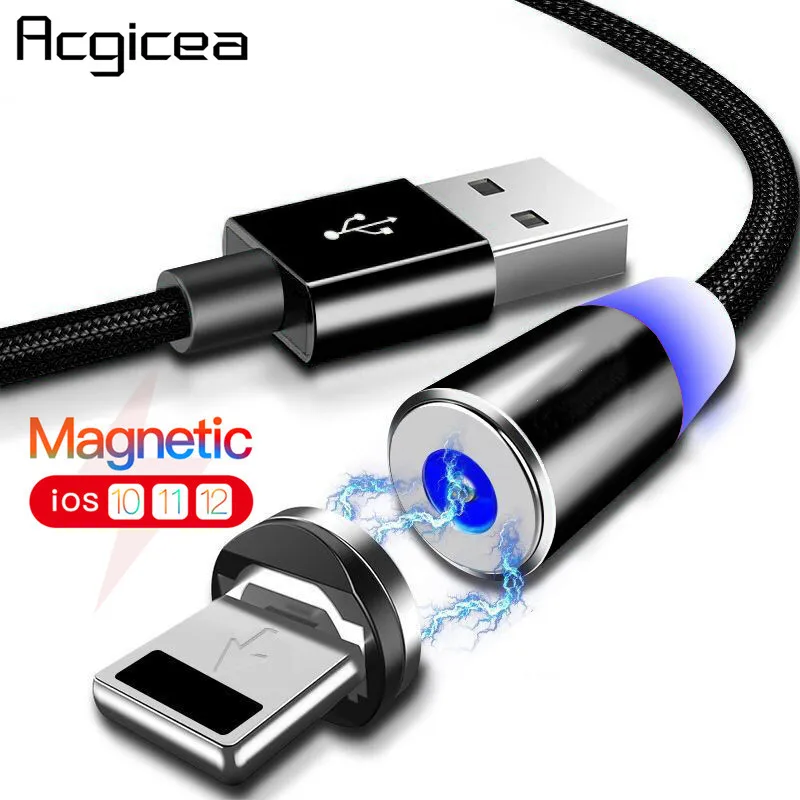 Магнитный USB кабель в нейлоновой оплетке 1 м 2 м|Кабели для мобильных телефонов| |