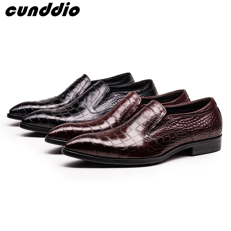 

New Men set foot Knurling business dress shoes Large piece of leather Luxury wedding shoe Small size 37