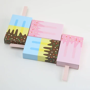 

Ice Lolly Shape Gift Box Birthday Shower Wedding Party Decoration Candy Box Cartoon Drawer Chocolate Bag for Kids Favor