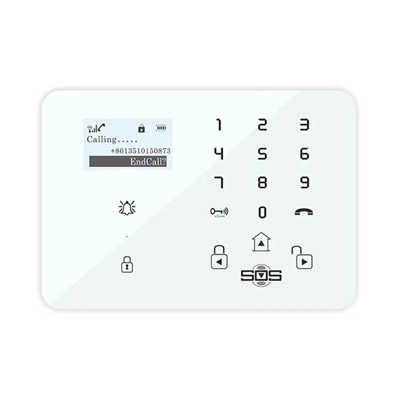 SmartYIBA 4G SIM SMS GPRS APP Control Wireless Smart Home Security Alarm System DIY Kit with Auto Dial Fire Smoke Senor Alarm