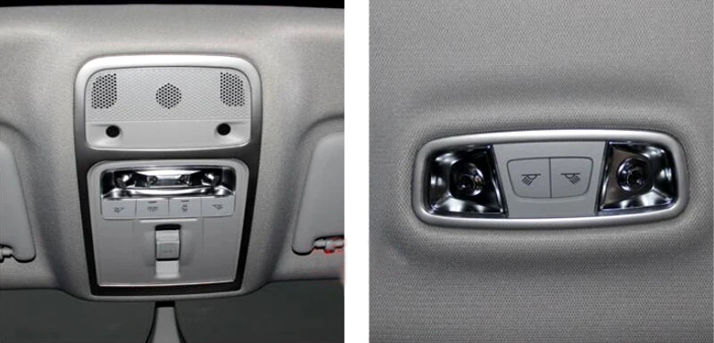 

Car styling Interior Roof Front+Rear Reading Light Top Room Lamp Cover Trim 2pcs For Audi A3 8V 2012-2015