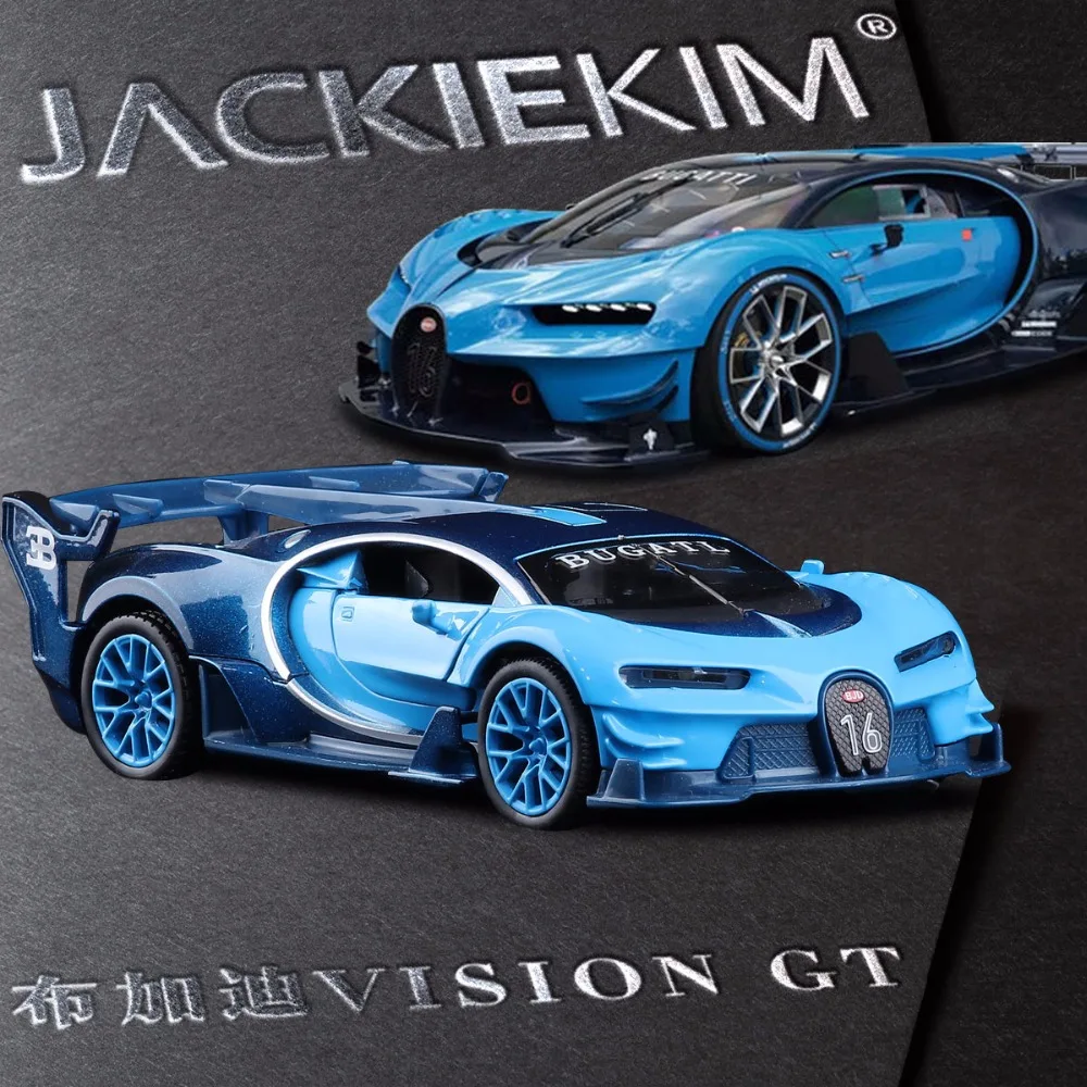 1:32 Масштаб Bugatti VISION GT Металлический Игрушечный сплав автомобиль Diecasts& игрушечный Транспорт модель автомобиля Миниатюрная модель автомобиля игрушки для детей Подарки