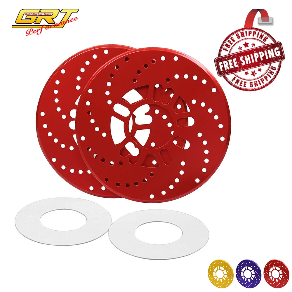Free Shipping New 2pcs Aluminum Universal Car Racing Disc Decorative