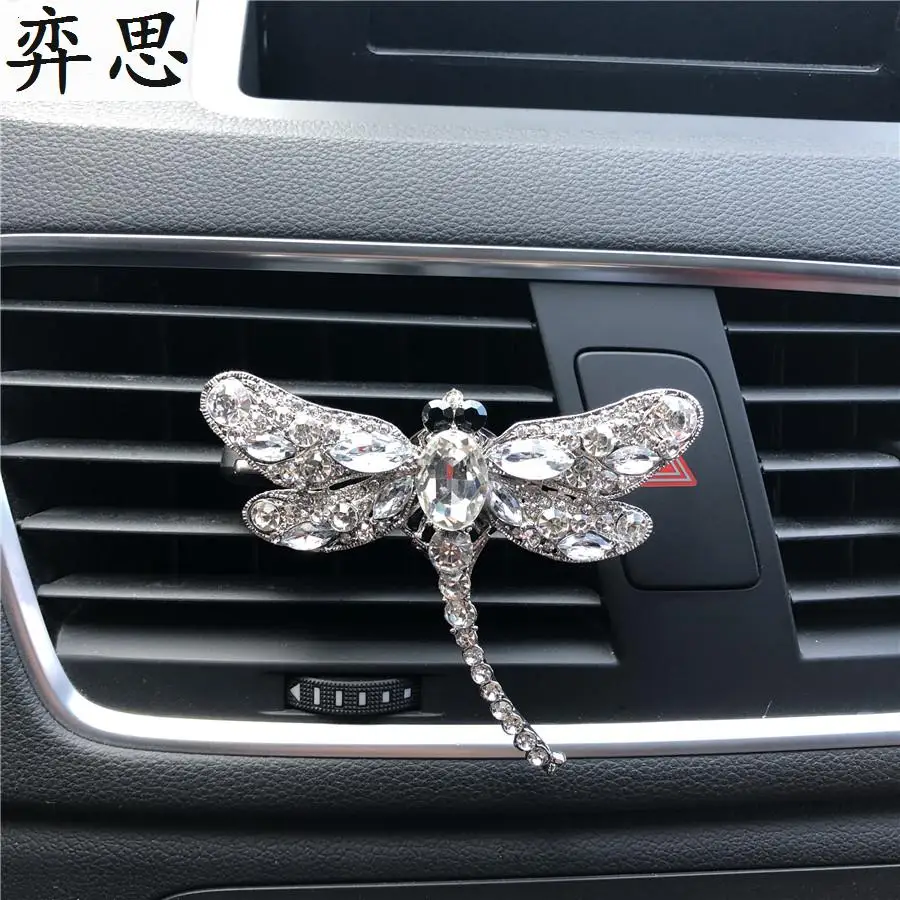 Metal Dragonfly car decorative perfume air freshener Cartoon car