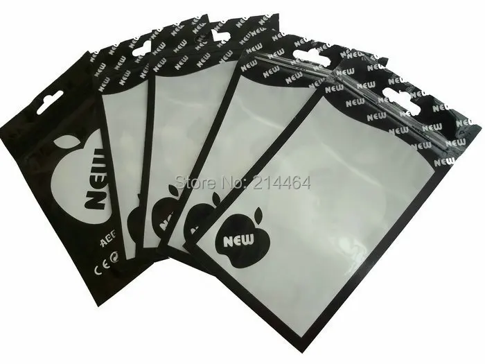 Black Plastic Zipper Retail Package Bags For Cell Phone electronic