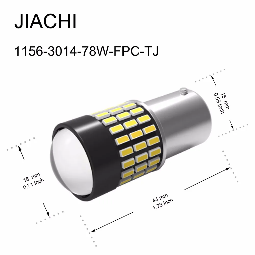 JIACHI 2 шт. авто светильник ing 12 24V 1156 BA15S P21W светодиодный Сигнальные лампы задний