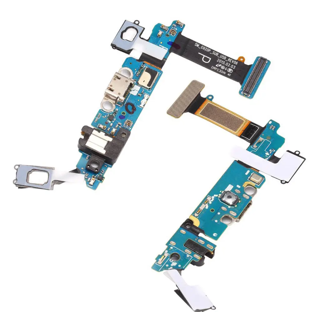 USB зарядное устройство зарядный порт разъем гибкий кабель для Samsung Galaxy S6 G920P Sprint