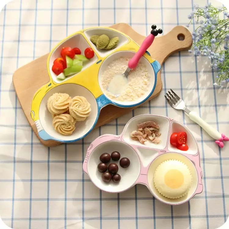 Divided Melamine Plate - Car Shape