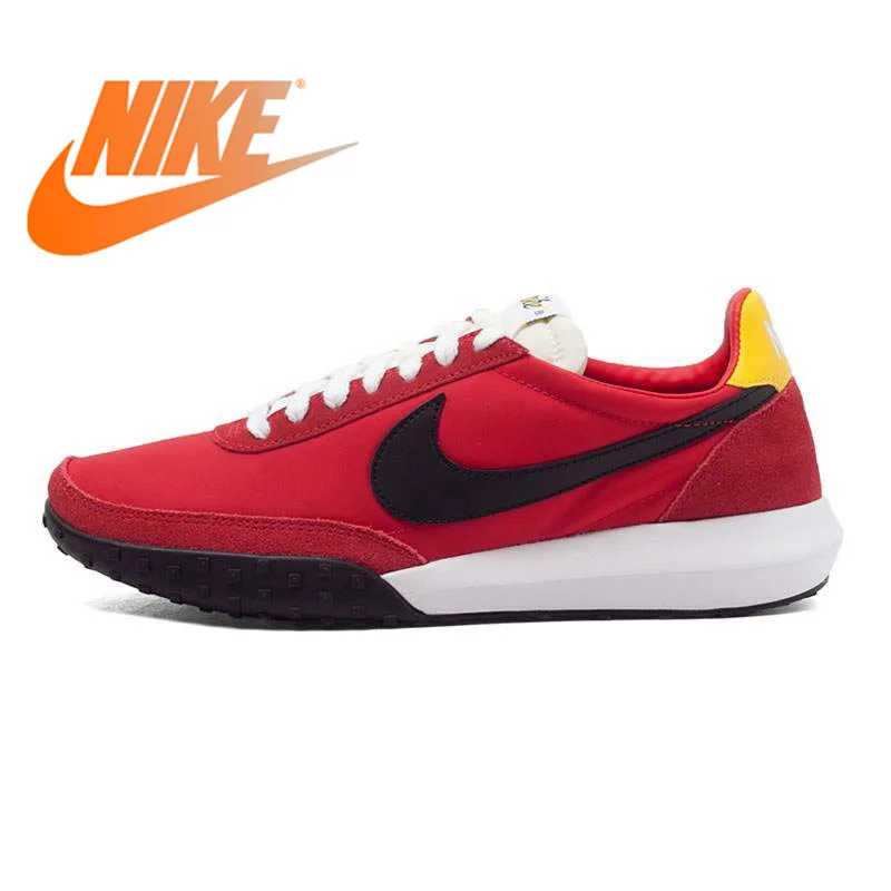 Официальный Оригинальная продукция Nike ROSHE вафельный RACER NM для мужчин's кроссовки спортивная обувь Красный Спорт Открытый Прогулки Бег