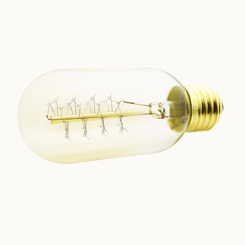 Лампы накаливания огни Винтаж EDISON ЛАМПЫ T45 LED E27 220 В 230 В 40 Вт нити Ретро Эдисон свет для homerestaurant