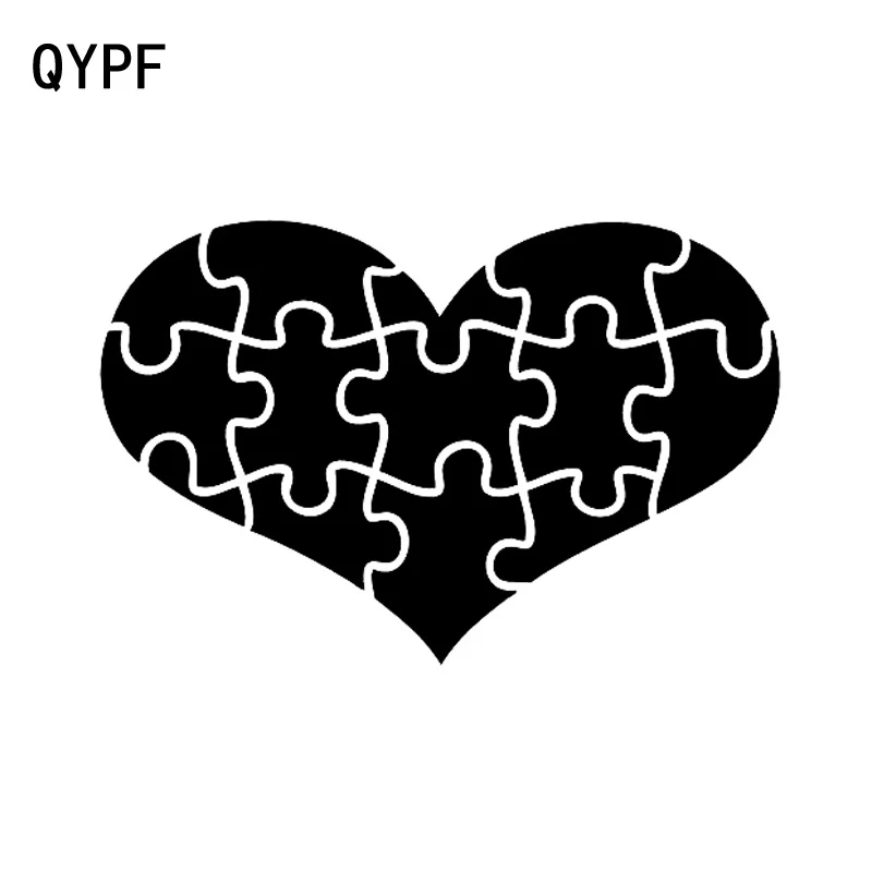 QYPF 15 2 см * 10 головоломка для осведомленности об аутизме поддержка сердца любви
