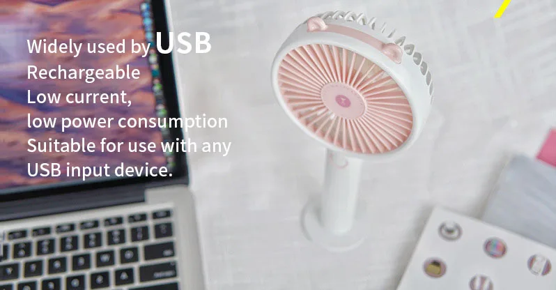 YOUPIN 3Life 313 USB Charging Mini Handheld Portable Fan Low Noise Brushless Mute Motor 2000mAh Battery Capacity