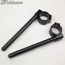 Мотоцикл руль Racing Регулируемый ЧПУ 31/32/33/35/37/39/41/51mm Клип на Ons вилка Руль Ручка Кафе Racer Moto
