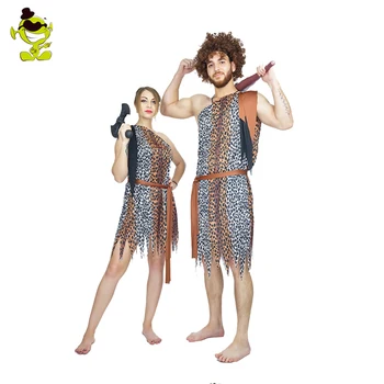 

Men And Women's Jungle Caveman Costume Wildman Cosplay Carnival Costumes Stone Age Stag Cosplay Party outfits