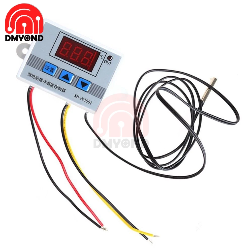XH W3002 W3001 DC 24V Светодиодный Цифровой температурный контроллер термос