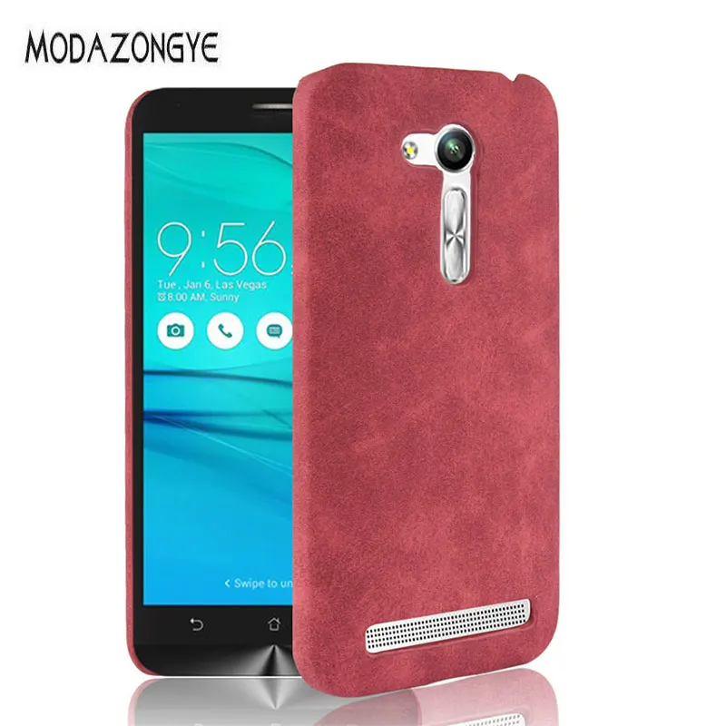 Для Asus Zenfone GO ZB452KG Чехол класса люкс из искусственной кожи жесткий чехол для