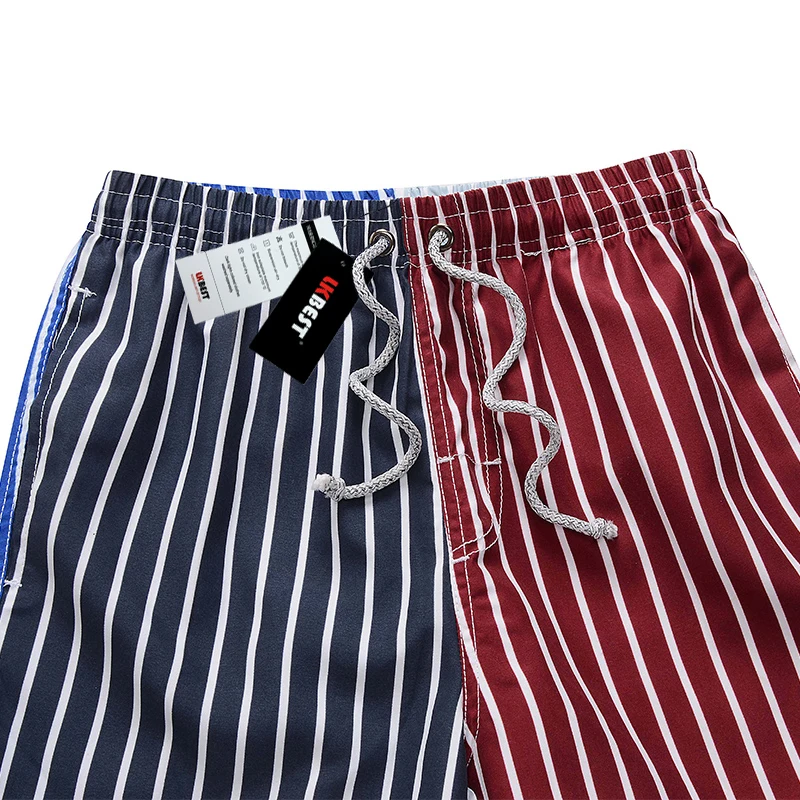 LKBEST модные шорты мужские быстросохнущие полосатые мужские пляжные шорты брендовые свободные шорты европейский размер бермуды купальники мужские 1403