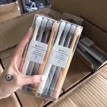 4 шт. зубная щетка из пшеничной соломы, японская зубная щетка для взрослых с маленькой головкой, мягкая щетина, антибактериальная зубная щетка с высокой плотностью, Прямая поставка