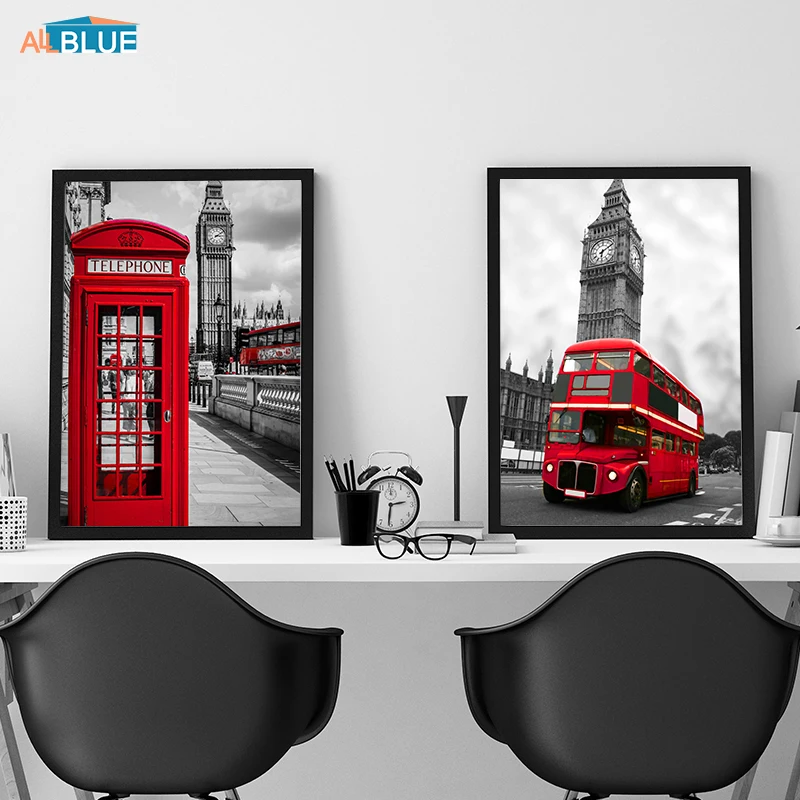 Poster Nordic Posters And Prints Paintings For Living Room Wall Art Decorative Pictures Canvas Print City London Paris Landscape