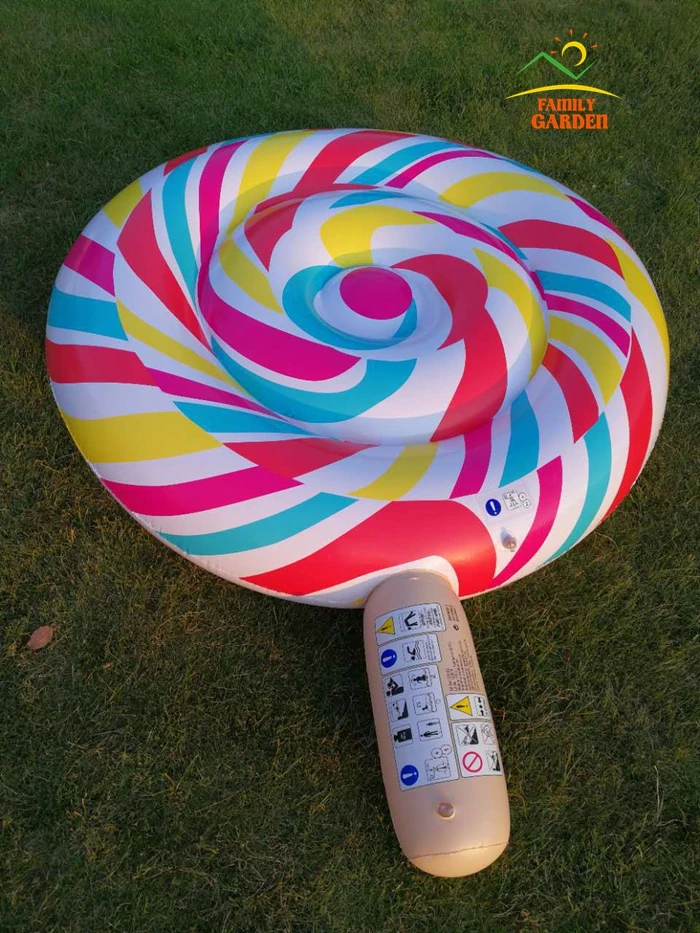 Inflatable Lollipop Explosion Pool Float Lolly Swim Ring Lollypop Air Lounger Mattress | Спорт и развлечения