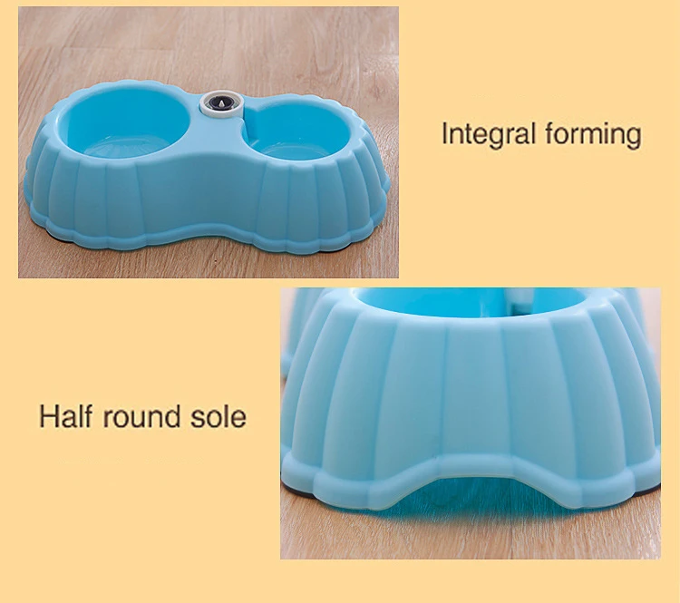 Cute Pumpkin Shape Pet Feeder Plastic Dual Port Automatic Water Drinking Pet Bowl Food Feeder For Cats Dogs Puppy Without Bottle (9)
