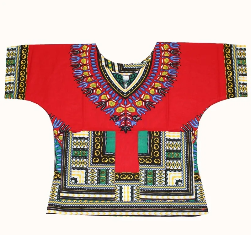 Wholesale Kids 2019 Child New Fashion Design Traditional African Clothing Print Dashiki T-shirt For Boys and Girls african attire