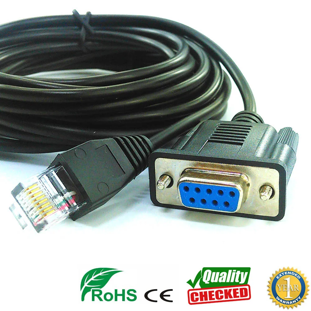 DB9 RS232 serial to RJ11 rj12 6p6c for leadshine servo motor or stepper drive