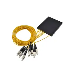 Волоконно-оптический PLC1X8 волокна splitter FC/UPC PLC сплиттер модуль SM 1,5 м Коробка ABS