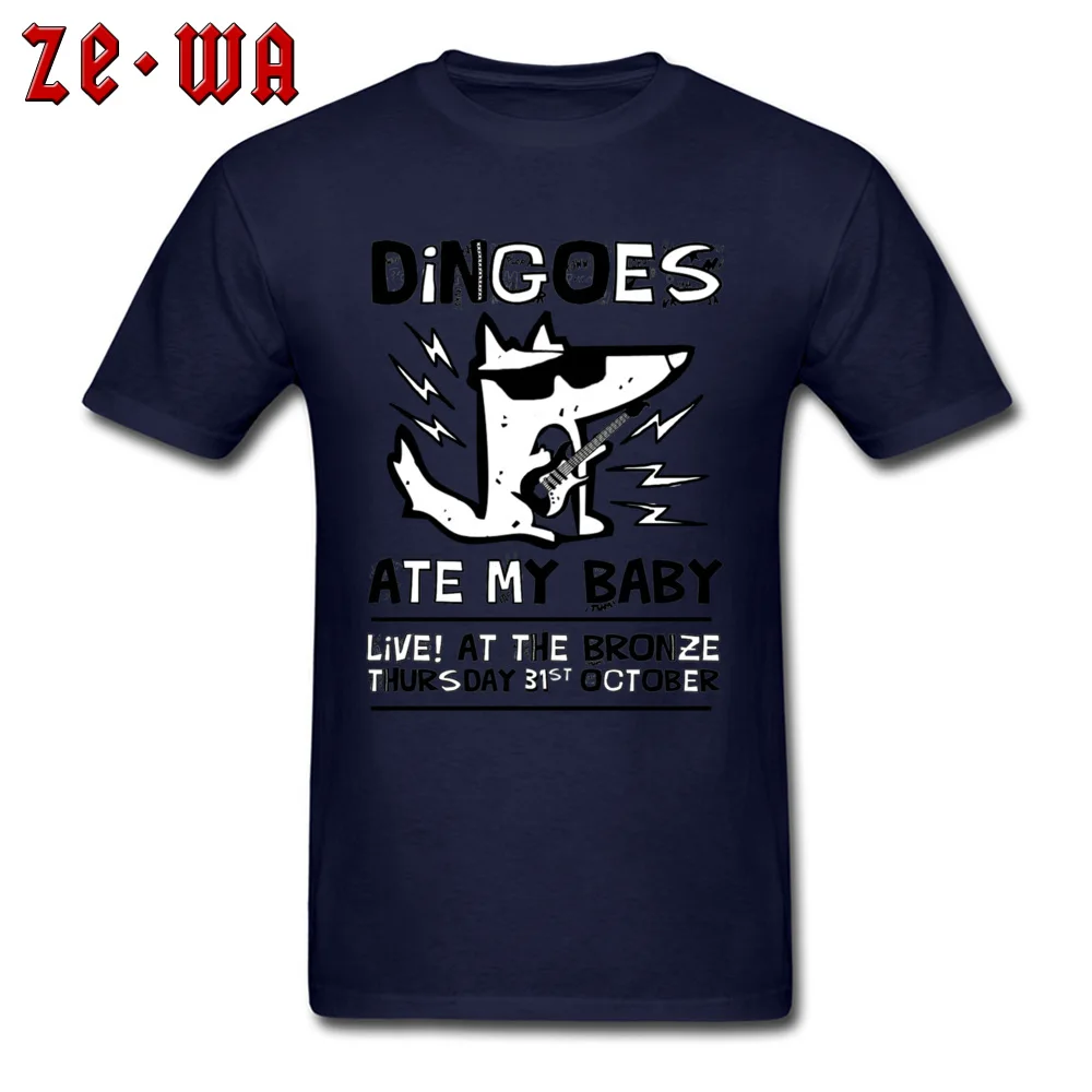 Dingoes Ate My Baby 1563 Crewneck T-Shirt Summer T Shirt Short Sleeve Hot Sale All Cotton Custom Sweatshirts Printed On Male Dingoes Ate My Baby 1563 navy
