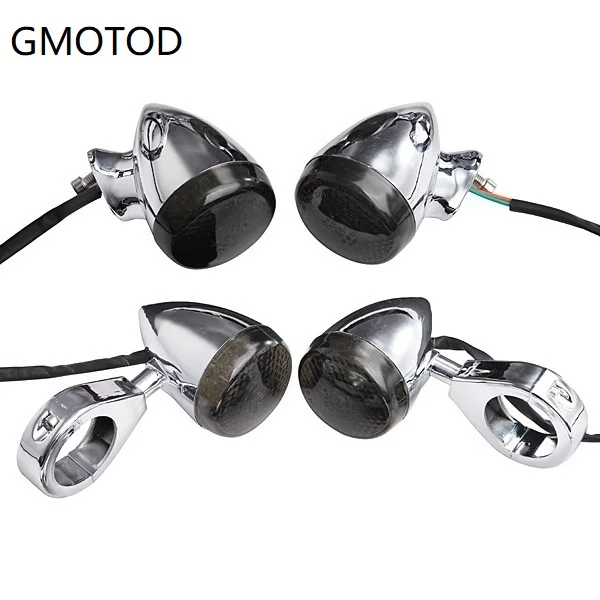 

4x Motorcycle 20 LED Turn Signal Light Indicator Lamp Smoke Clear
