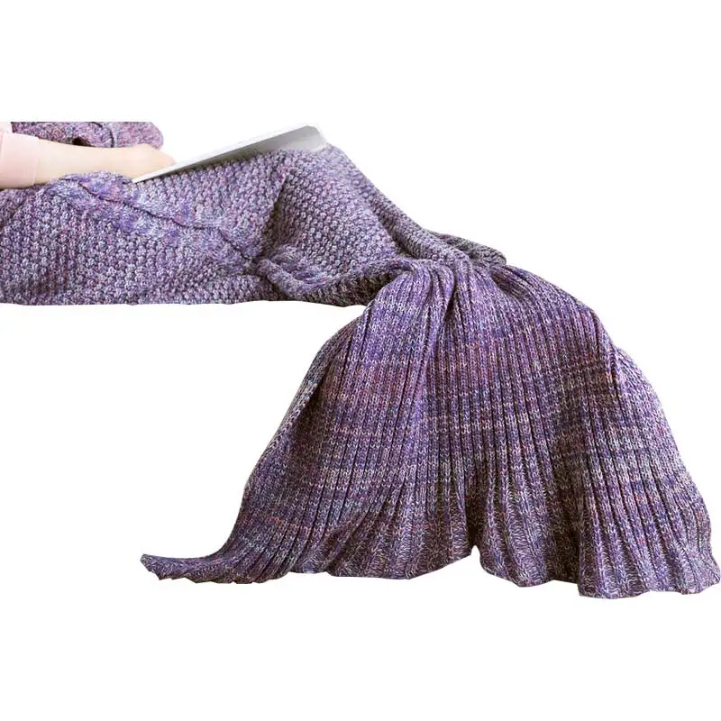 

Hot Little Tail Mermaid March 8 For Adult Super Soft All Seasons Sleeping Knitted March 8 Wearable Wearing frazade Sofa March 8