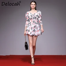 Delocah женское весенне летнее платье модный дизайнерский костюм