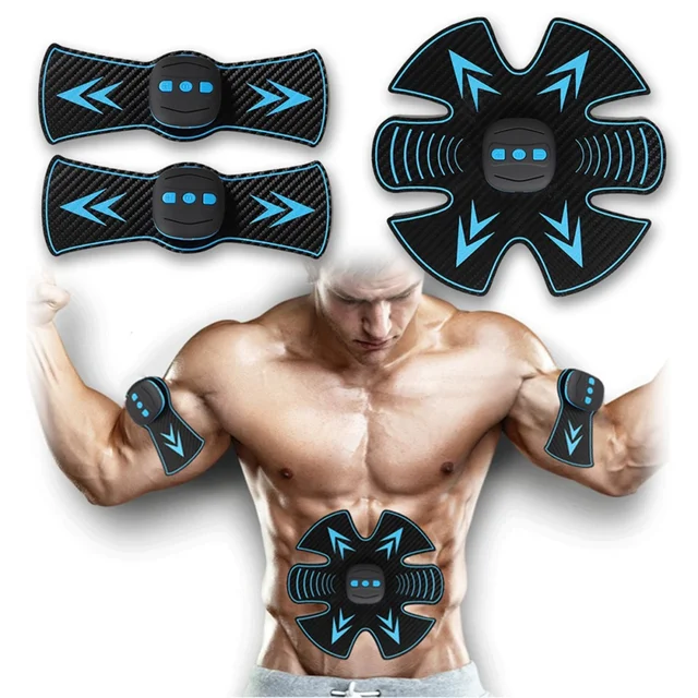 US $11.52 Muscle Stimulator Smart Portable Rechargeable Fitness Machine Abdominal Exerciser Training Device B