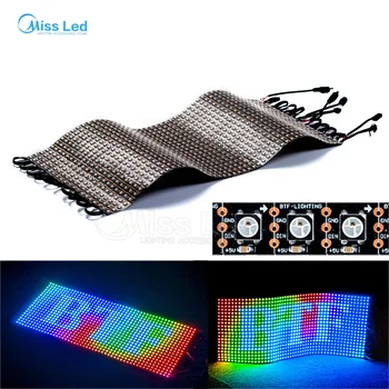 

Wholesale 20*50 WS2812B led panel screen Digital Flexible LED Programmed Individually Addressable Full Color DC5V