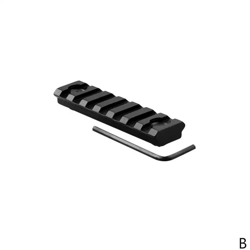 Magoras алюминиевый 1000-LOK Пикатинни/Вивер рельс поручень сегмент секти - Цвет: 7 slots rail
