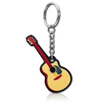 

Creative musical instrument drum keychain guitar ukulele guzheng Kalimba piano pendant