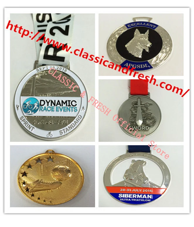 Customized Zinc Alloy Medal 2inches(50mm) Soft Enamel Shiny Gold Plating with Texture Medals