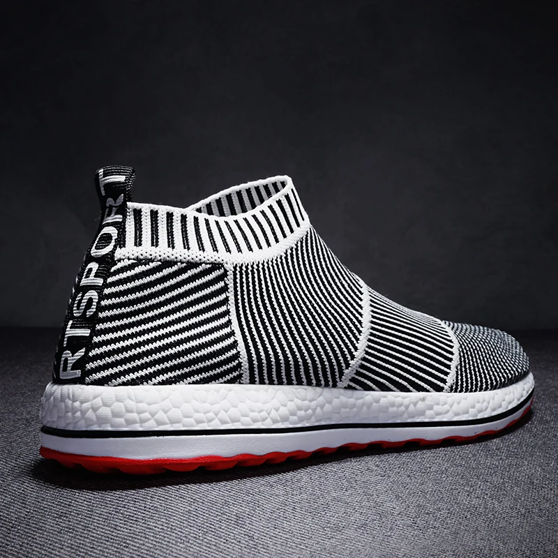 vermelho Lazer Livre Tamanho Top cinza Slip Elástica cáqui on Sapatos Low Homens Moda ~ Da Plataforma Ao Está A Malha Preto 44 black De Respirável Casuais Walker Ar 40 Maggie vwpZqUHf